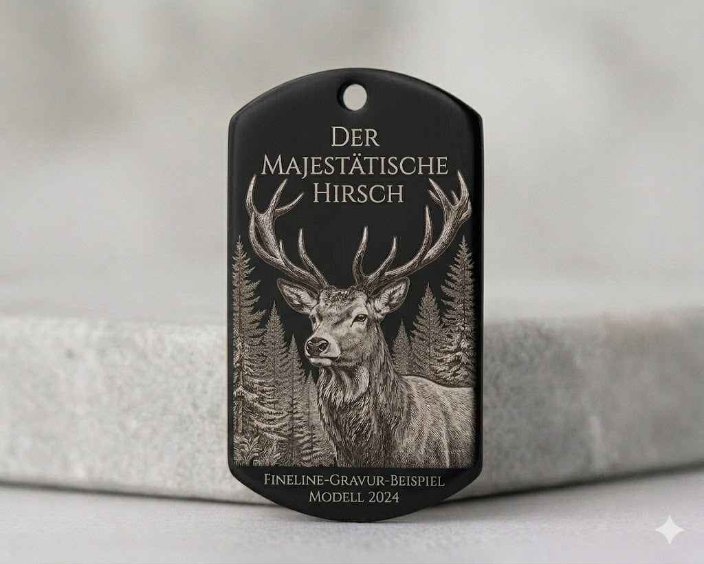 Dog Tag Militär-Anhänger mit Gravur