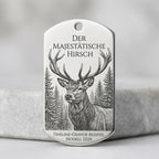 Dog Tag Militär-Anhänger mit Gravur