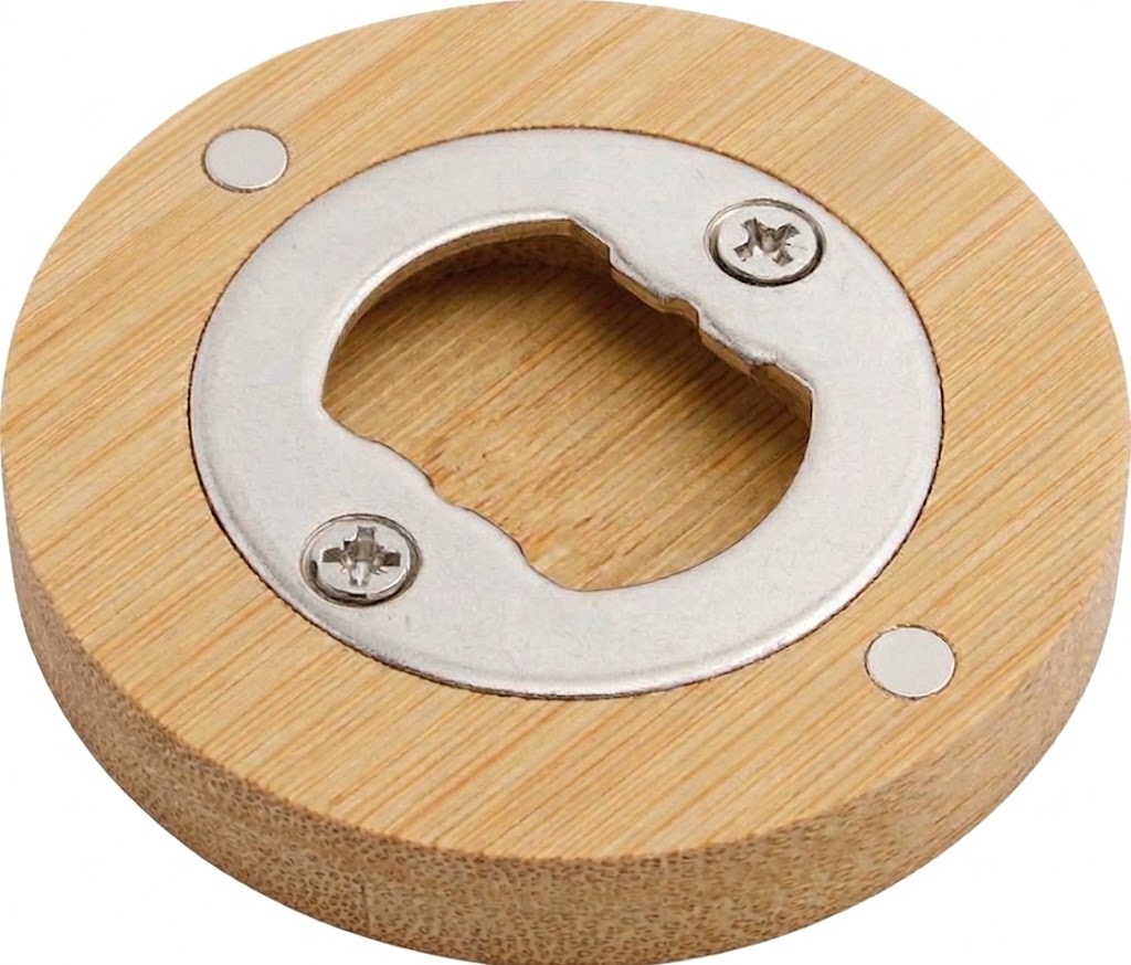 Flaschenöffner rund mit Magnet