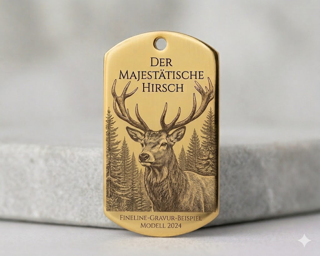 Dog Tag Militär-Anhänger mit Gravur