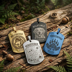 Dog Tag Militär-Anhänger mit Gravur