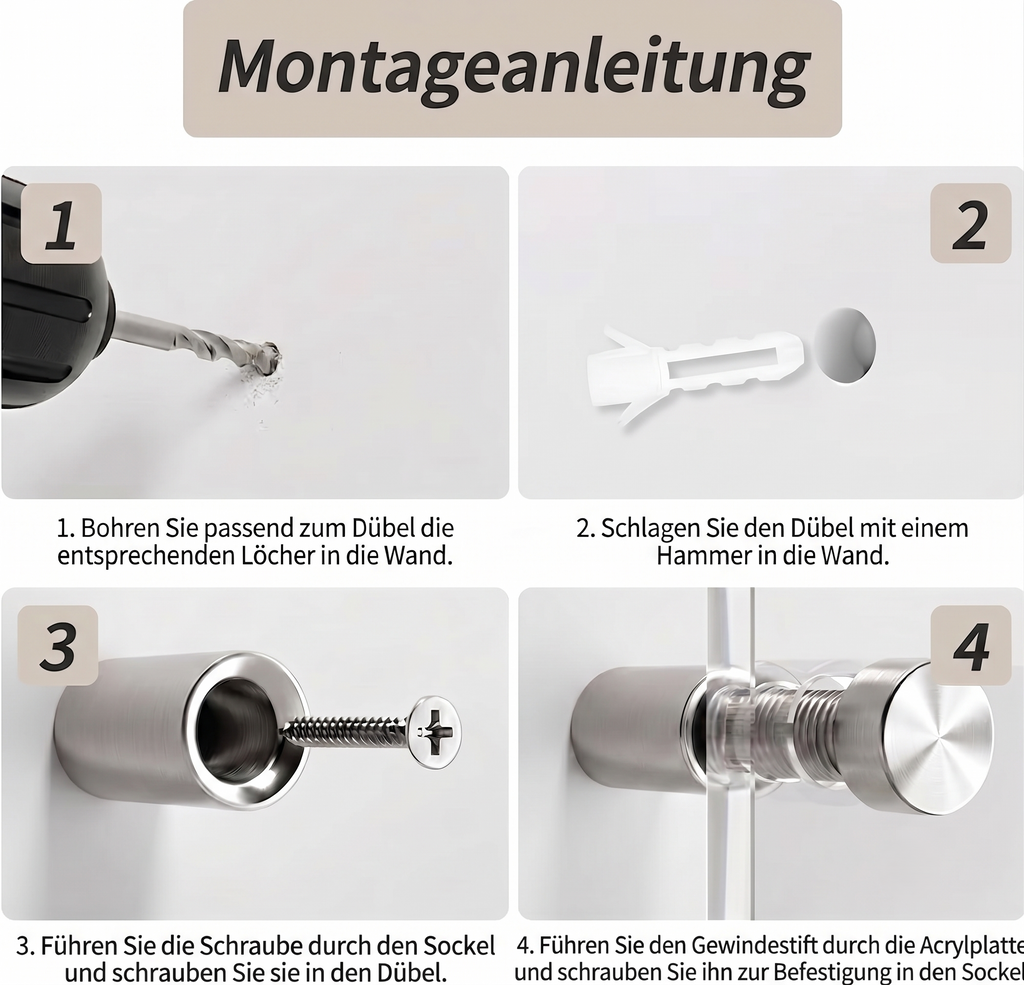 Abstandshalter aus Edelstahl