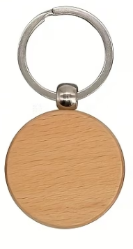 Schlüsselanhänger Holz Rund
