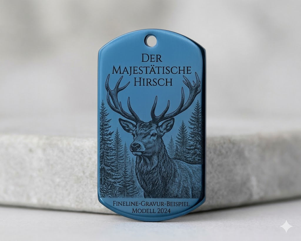 Dog Tag Militär-Anhänger mit Gravur