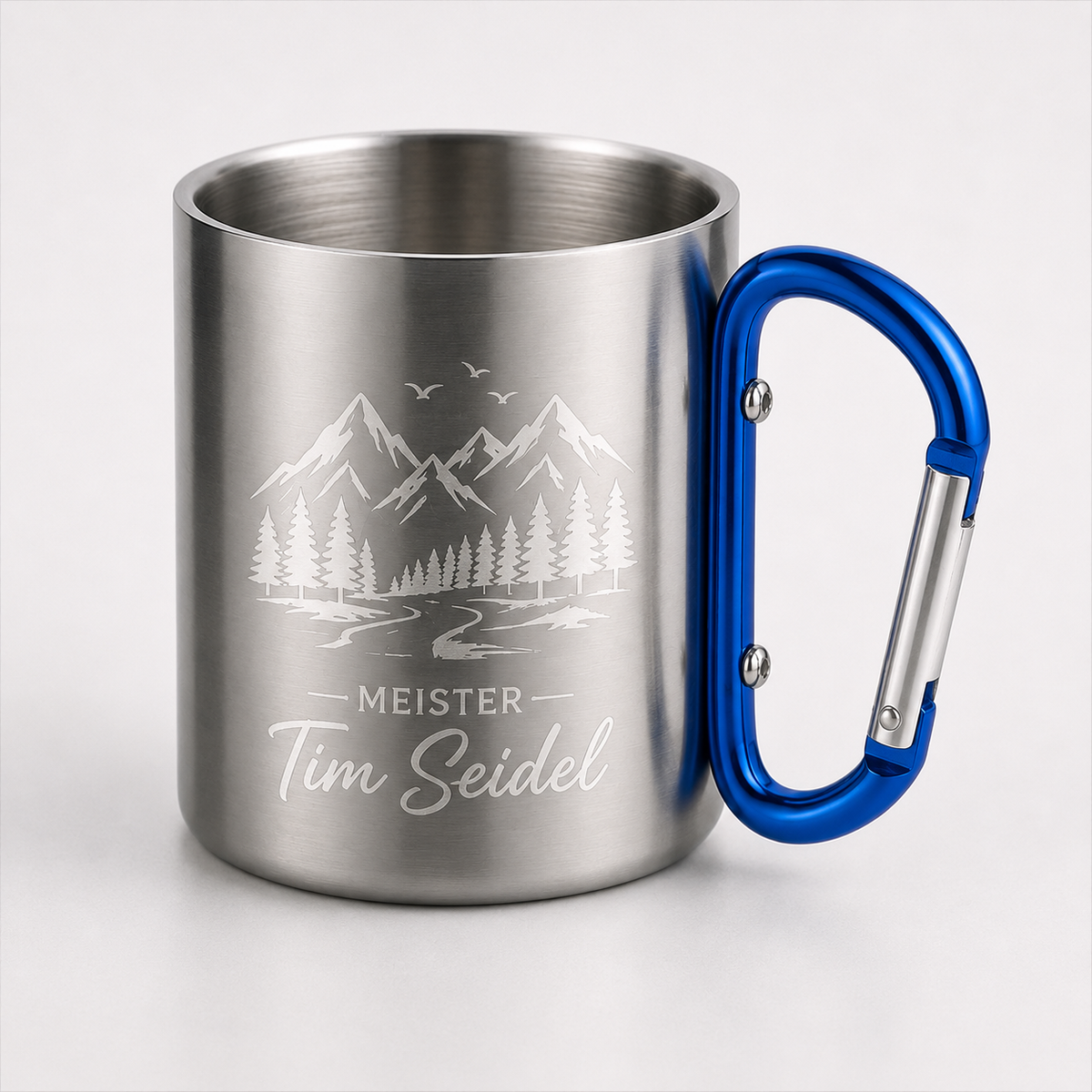 Thermobecher 220 ml mit Karabinergriff